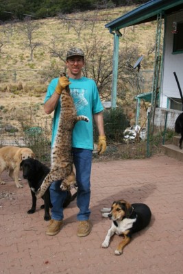 Me with bobcat
