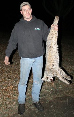 john and the bobcat he traped this year