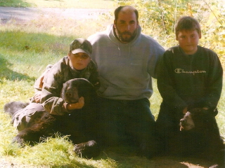 This is me and the boys, we had one very sucessful weekend!