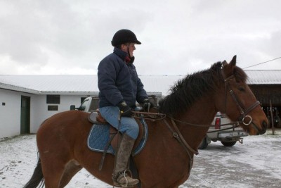 cold day in NY at kennels waitin for hounds to be let out